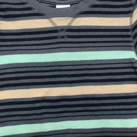 Circo Striped Shirt Long Sleeved Stripes Blue, Grey, & Black Size 4T - Picture 5 of 16